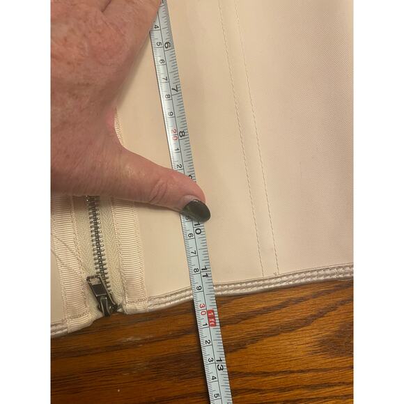 Yianna Waist Trainer Corset Size Large Nude Beige Zipper Front Tummy Control NWT - Picture 6 of 8